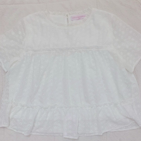 Pomp and Circumstance lace blouse Size L - Picture 3 of 5